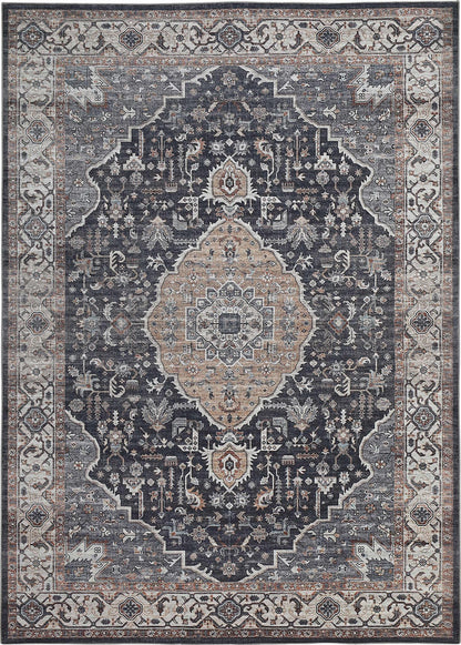 Sahara:4555 Blue Area Rug