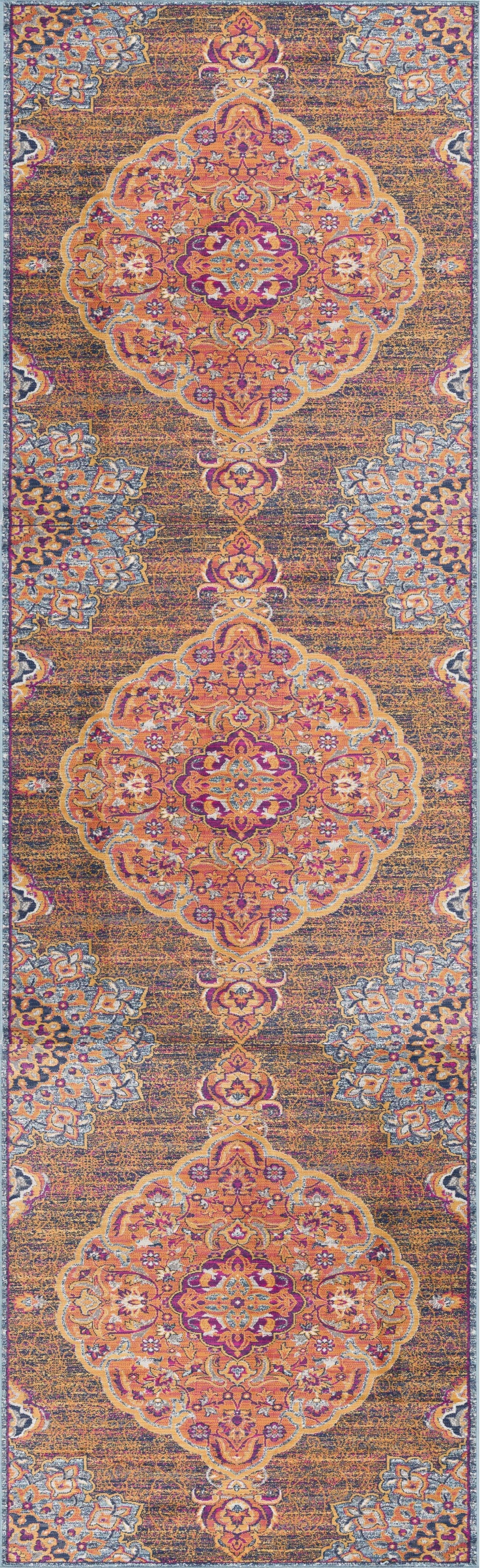 Splash:2899 Rust Area Rug