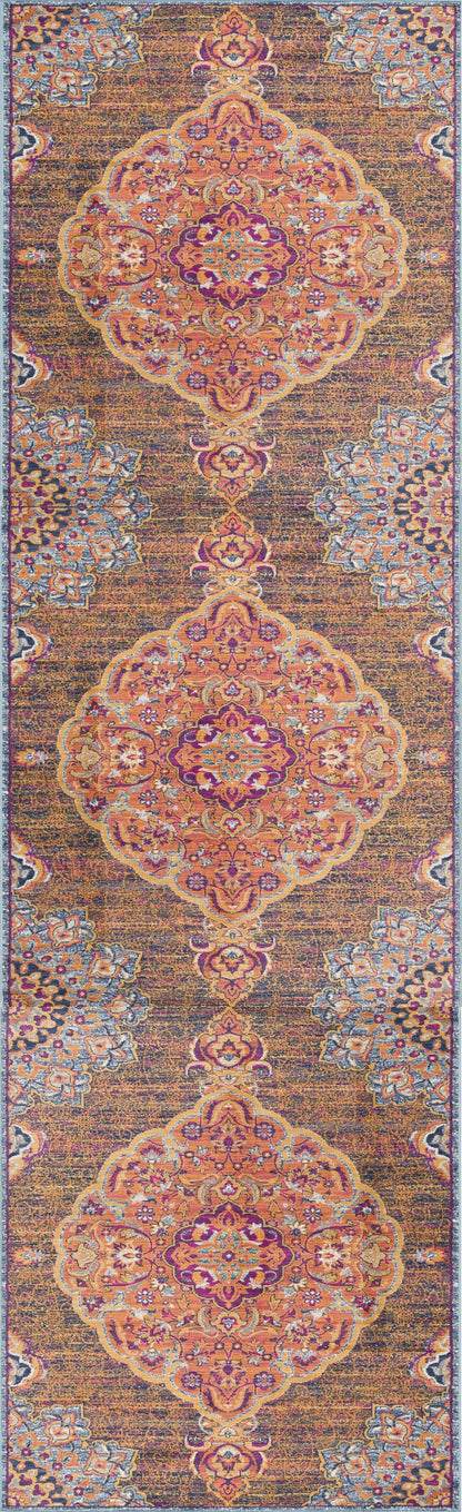 Splash:2899 Rust Area Rug