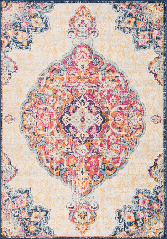 Splash:2899 Cream Area Rug