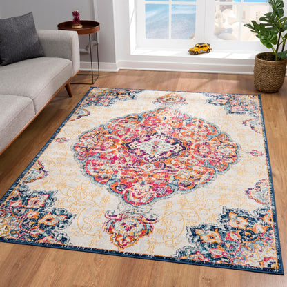 Splash:2899 Cream Area Rug