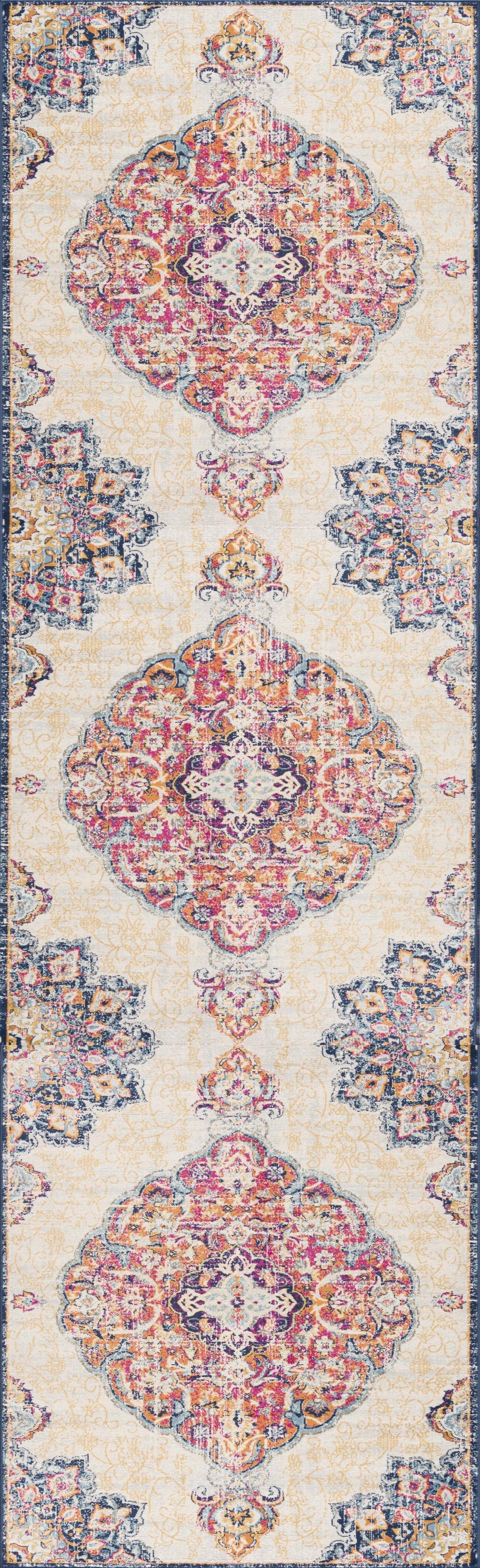 Splash:2899 Cream Area Rug