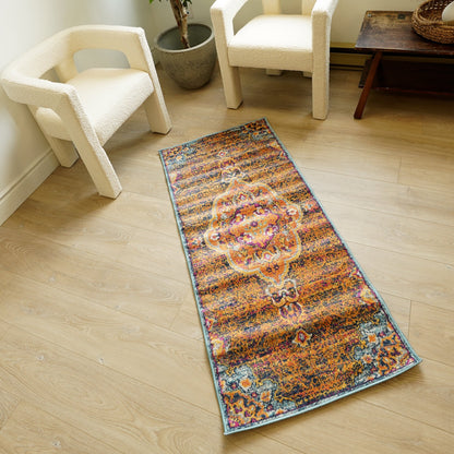 Splash:2899 Rust Area Rug