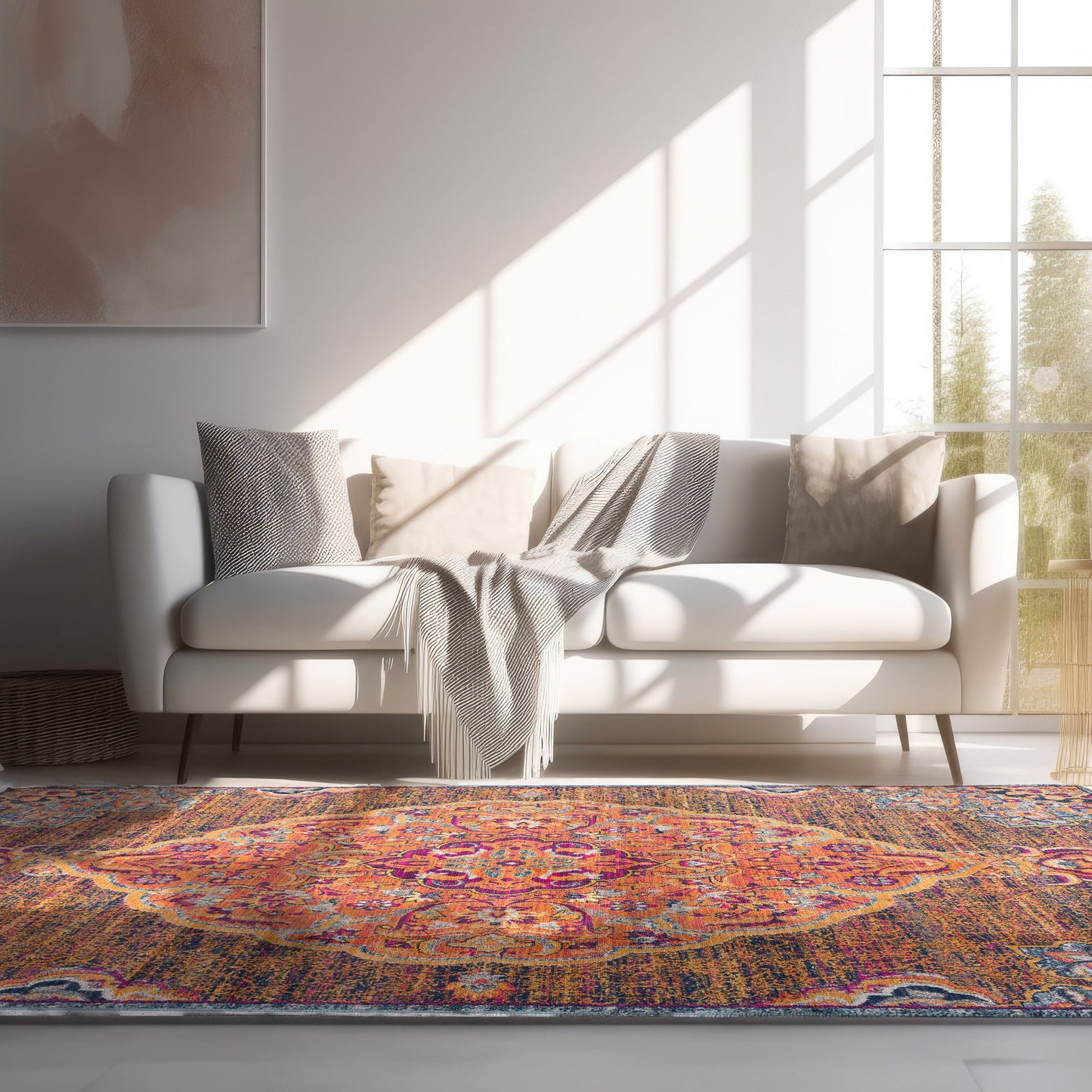 Splash:2899 Rust Area Rug