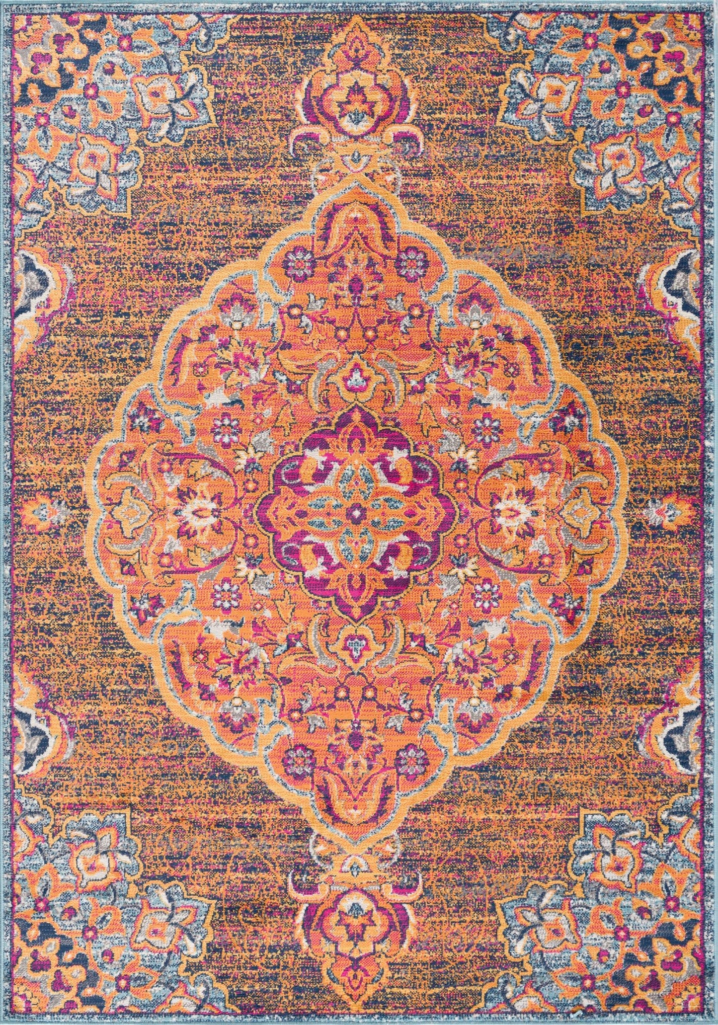 Splash:2899 Rust Area Rug