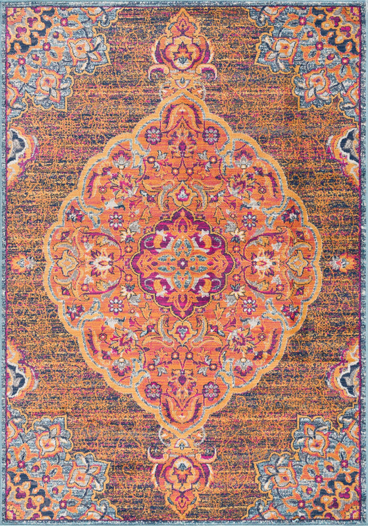 Splash:2899 Rust Area Rug