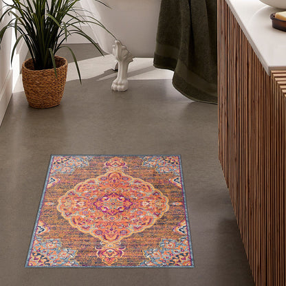 Splash:2899 Rust Area Rug