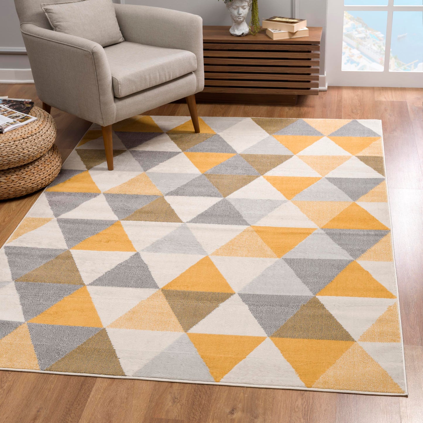 Splash:2900 Yellow Area Rug