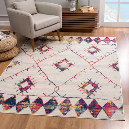 Splash:2910 Cream Area Rug