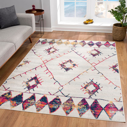 Splash:2910 Cream Area Rug