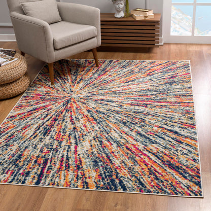 Splash:2911 Cream Area Rug