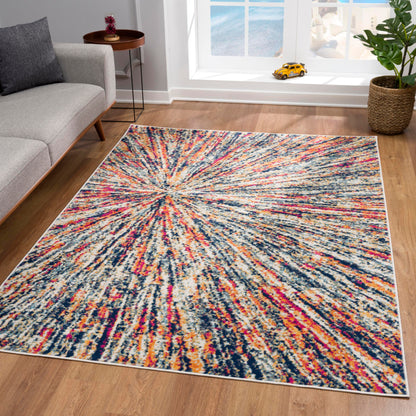 Splash:2911 Cream Area Rug