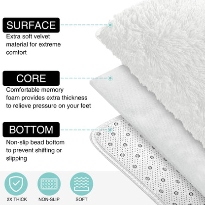 Super Soft:SS White Area Rug