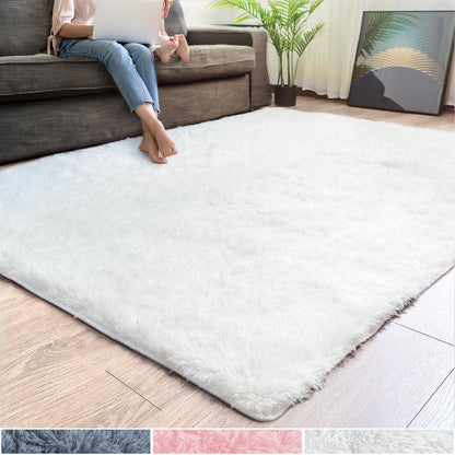 Super Soft:SS White Area Rug