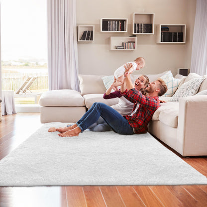 Super Soft:SS White Area Rug