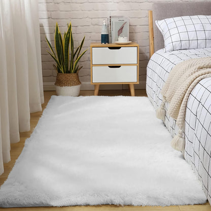 Super Soft:SS White Area Rug