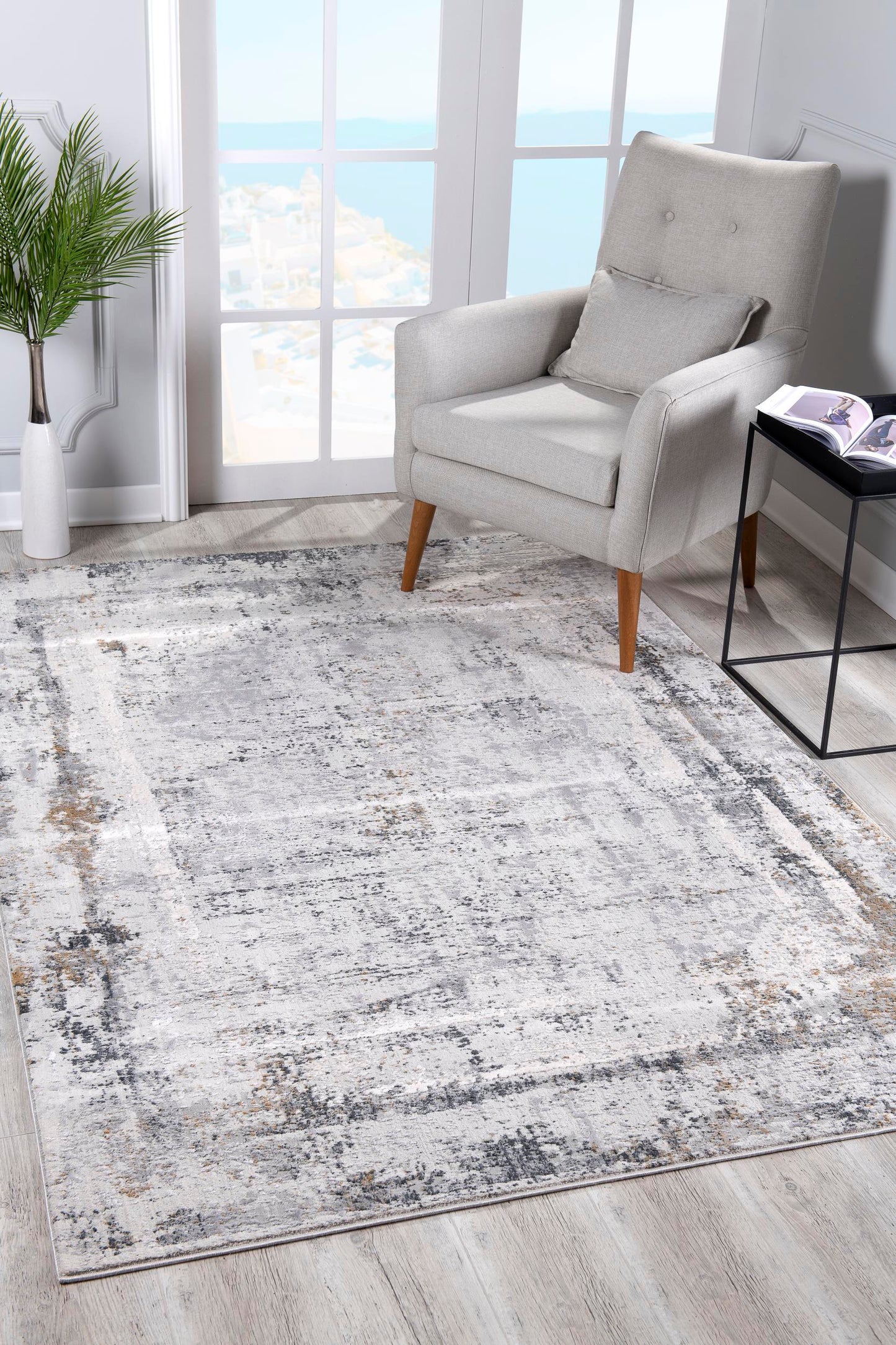 Stella: 1094 Cream Grey Area Rug