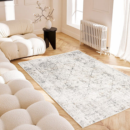 Stella:1099 Cream Grey Area Rug