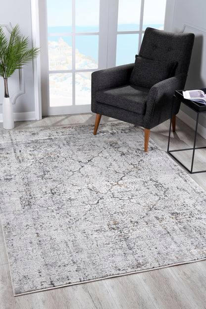 Stella:1099 Cream Grey Area Rug