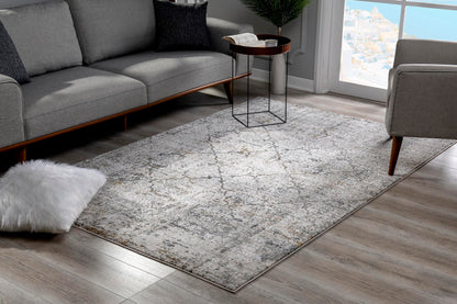 Stella:1099 Cream Grey Area Rug