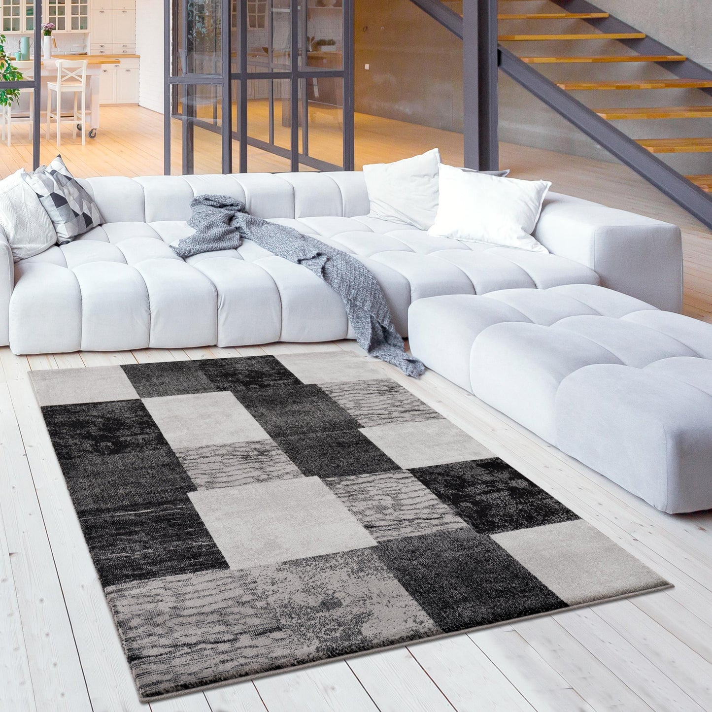 Vegas:1166 Grey Area Rug