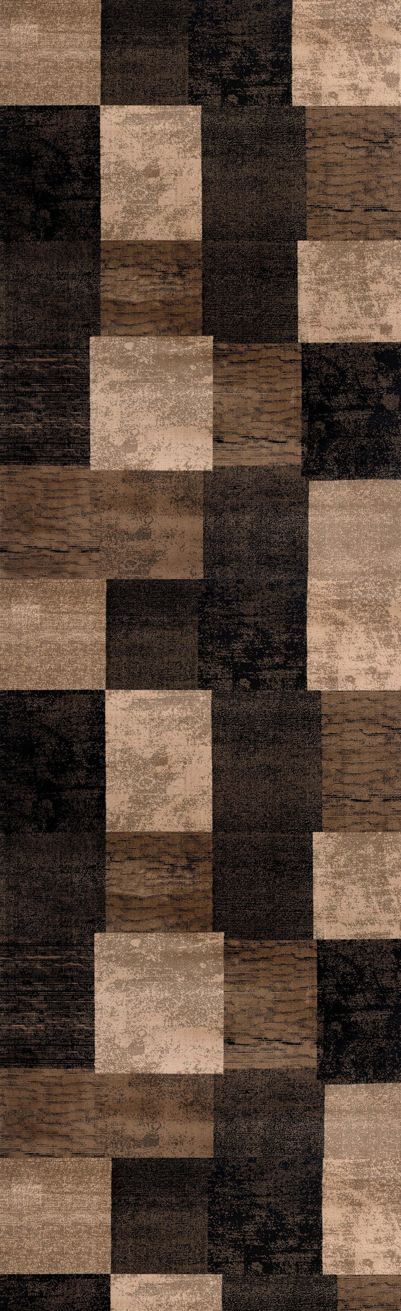 Vegas:1166 Brown Area Rug