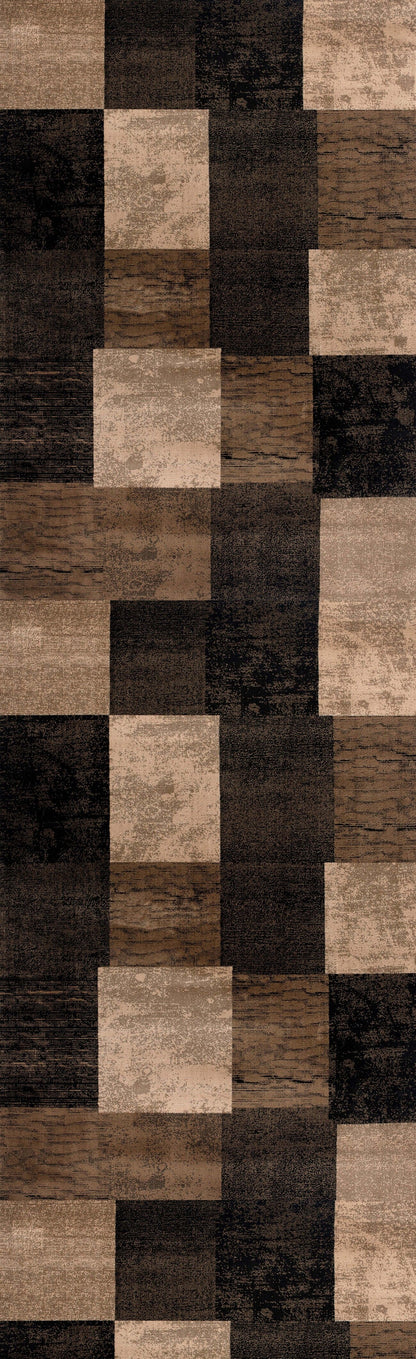 Vegas:1166 Brown Area Rug