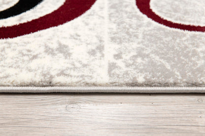 Vegas:6704 Red Area Rug