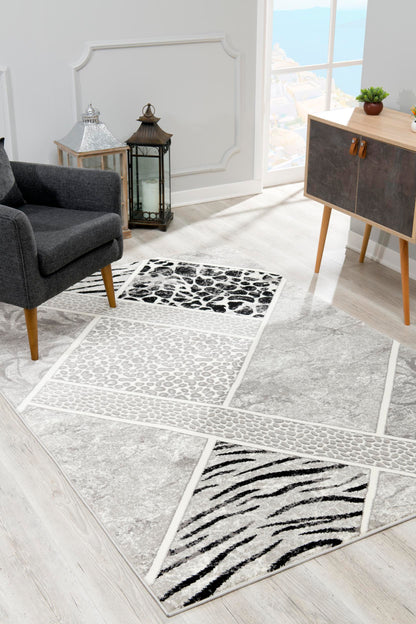 Vegas:6820 Grey Area Rug