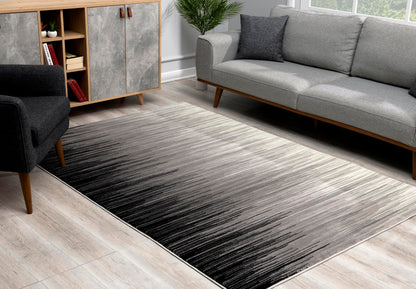 Vegas:7100 Black Area Rug