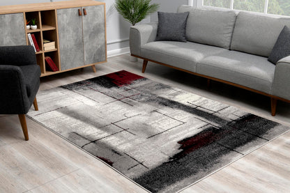 Vegas:7429 Grey Area Rug