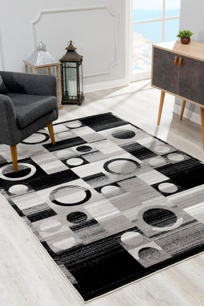 Vegas:7443 Grey Area Rug