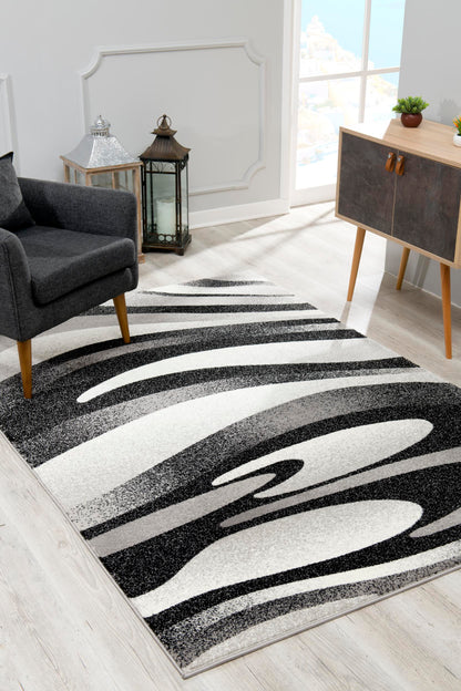 Vegas:7897 Grey Area Rug