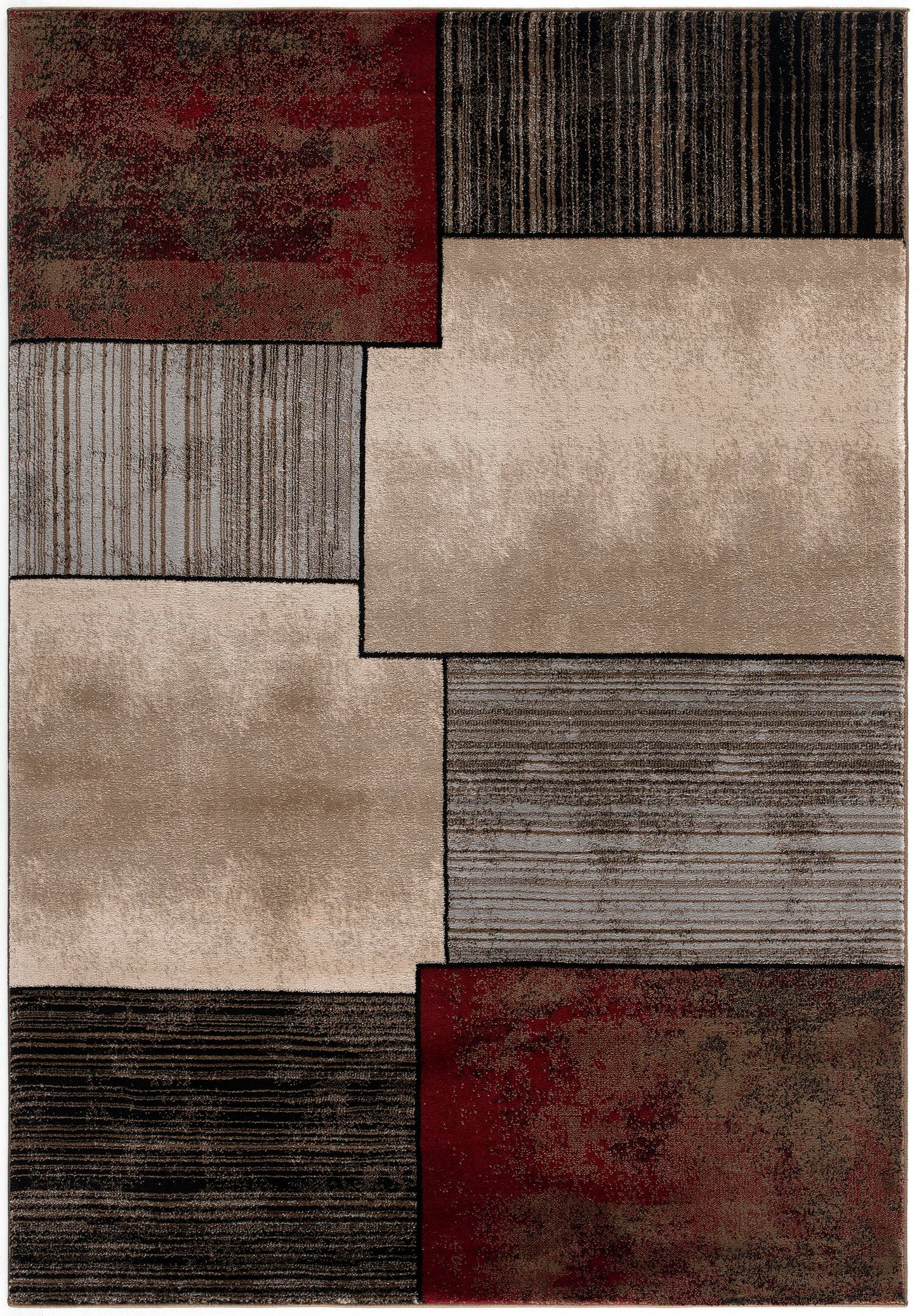 Vegas:8973 Brown Area Rug