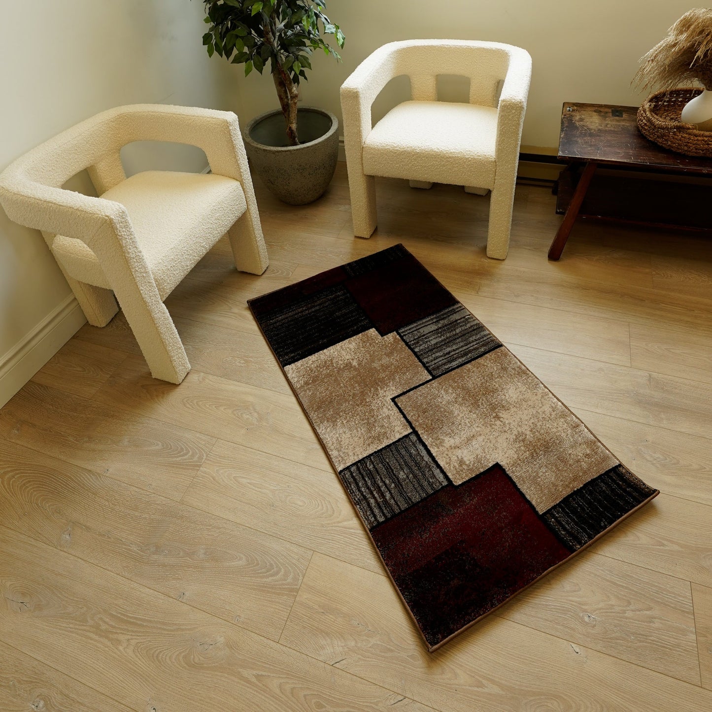 Vegas:8973 Brown Area Rug