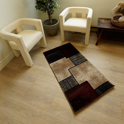 Vegas:8973 Brown Area Rug