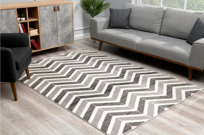 Vegas:9706 Grey Area Rug