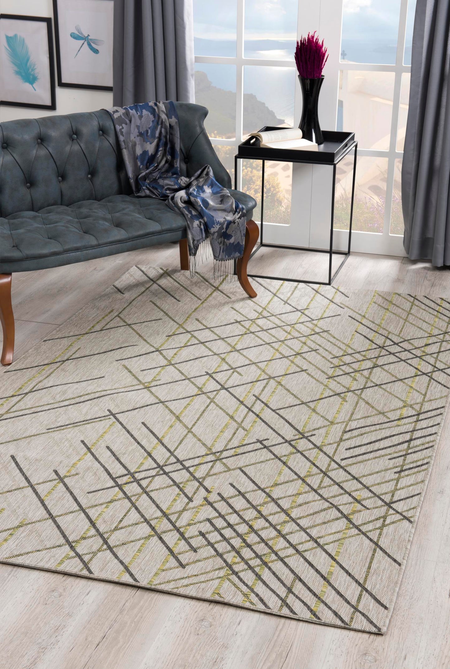 Velit:2088 Green Area Rug
